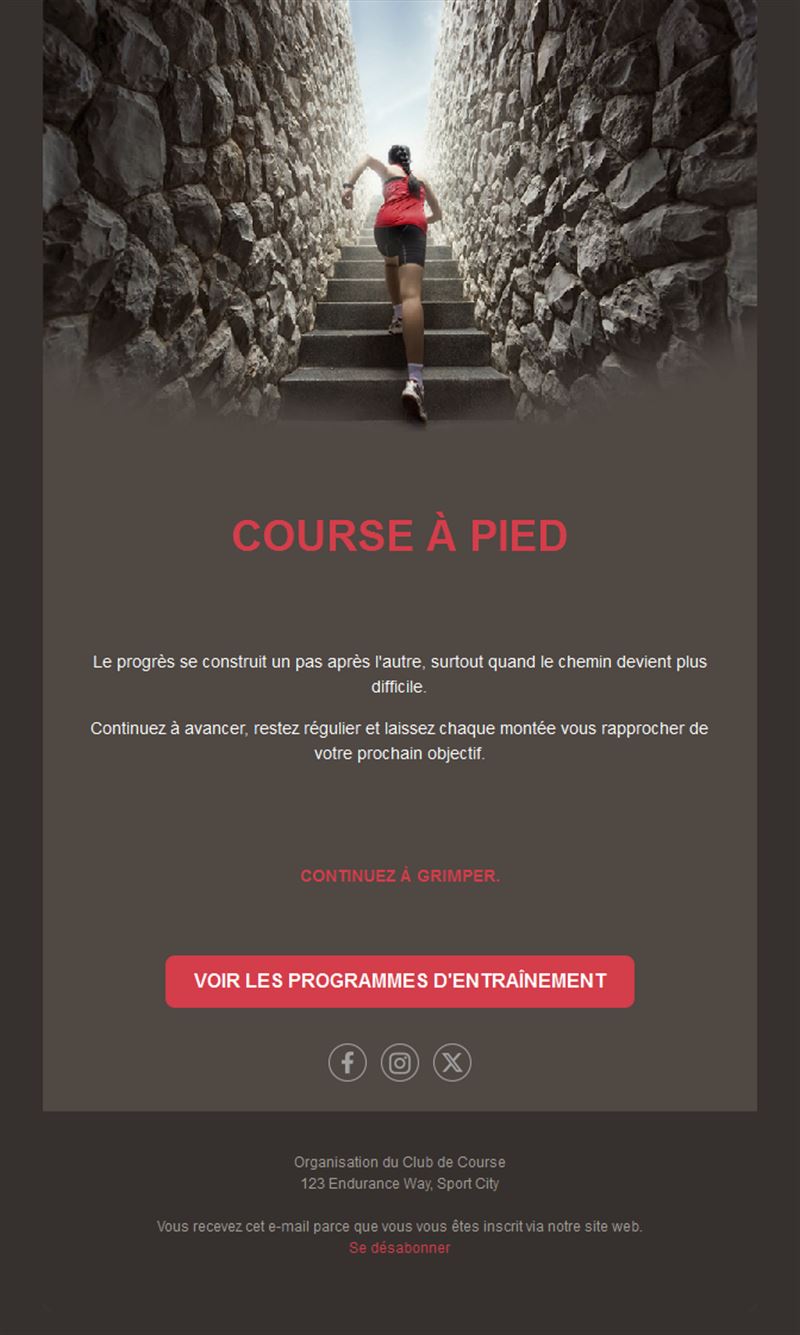 Energizing Running Event Templates