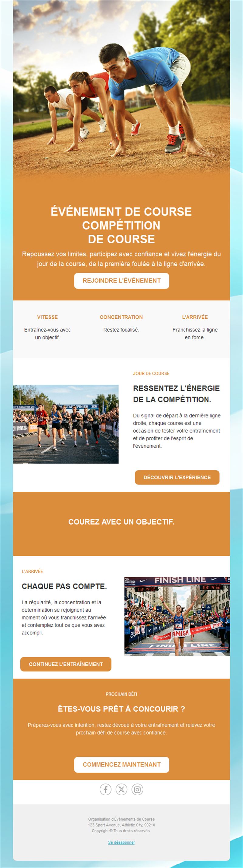 Energizing Running Event Templates