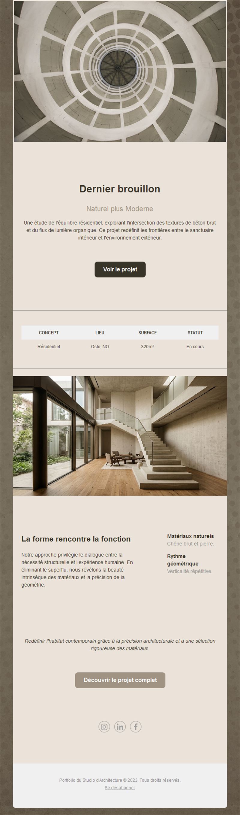 Elegant Architecture Email Templates