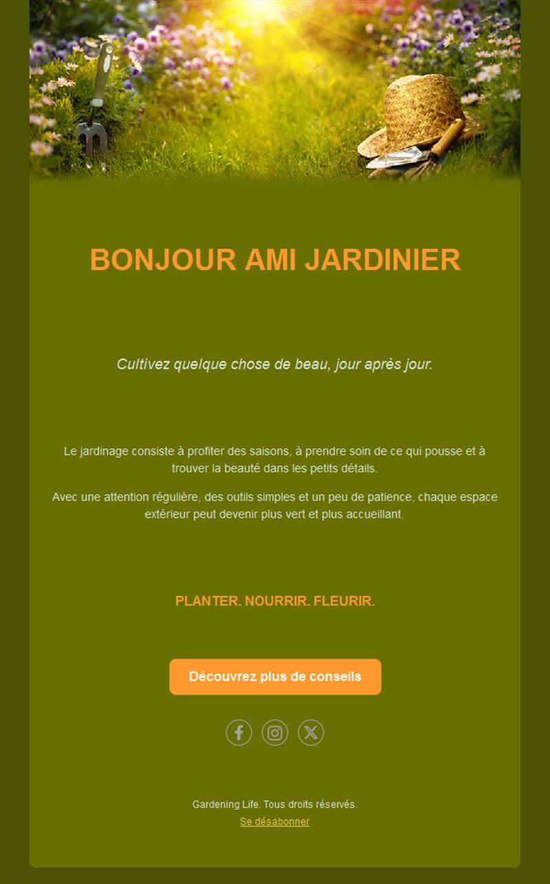 Garden Lovers Templates
