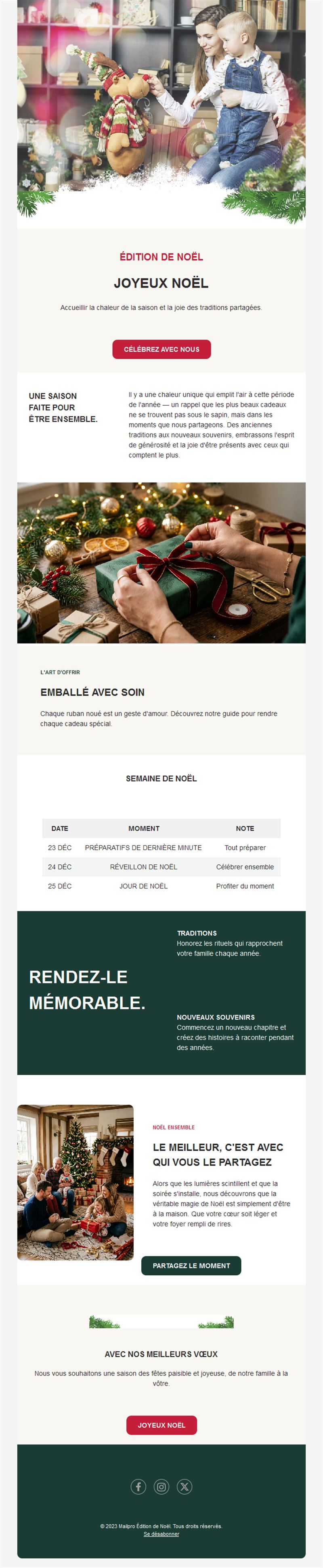 Holiday Email Designs