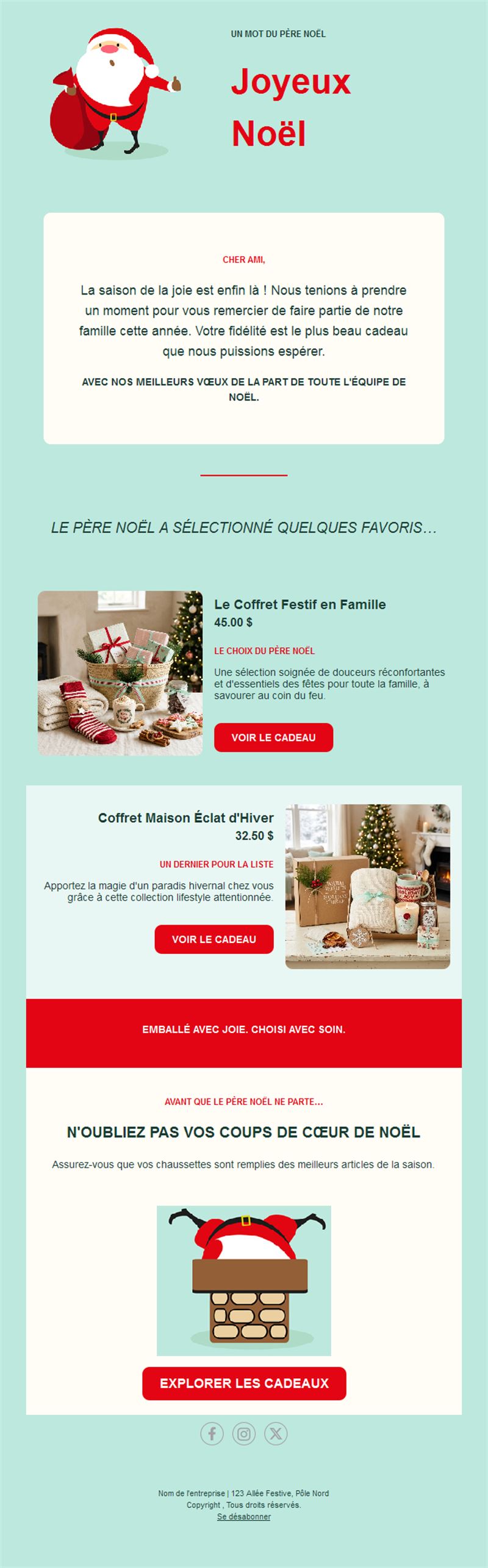 Warm Holiday Email Templates