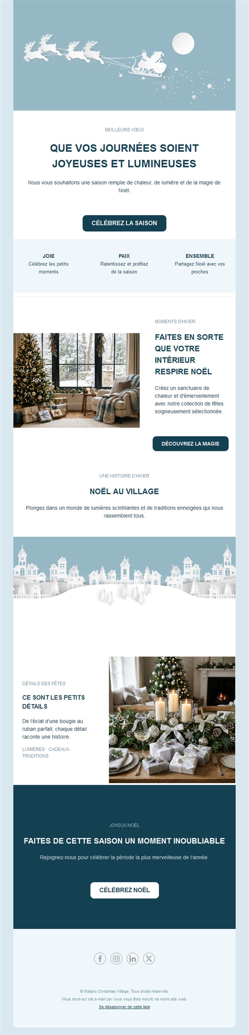 Joyful Holiday Email