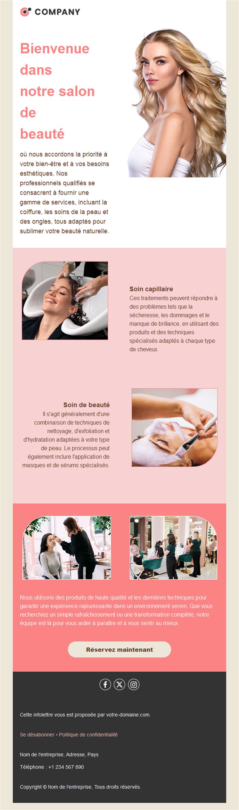 Beauty Salon & Spa Email Templates