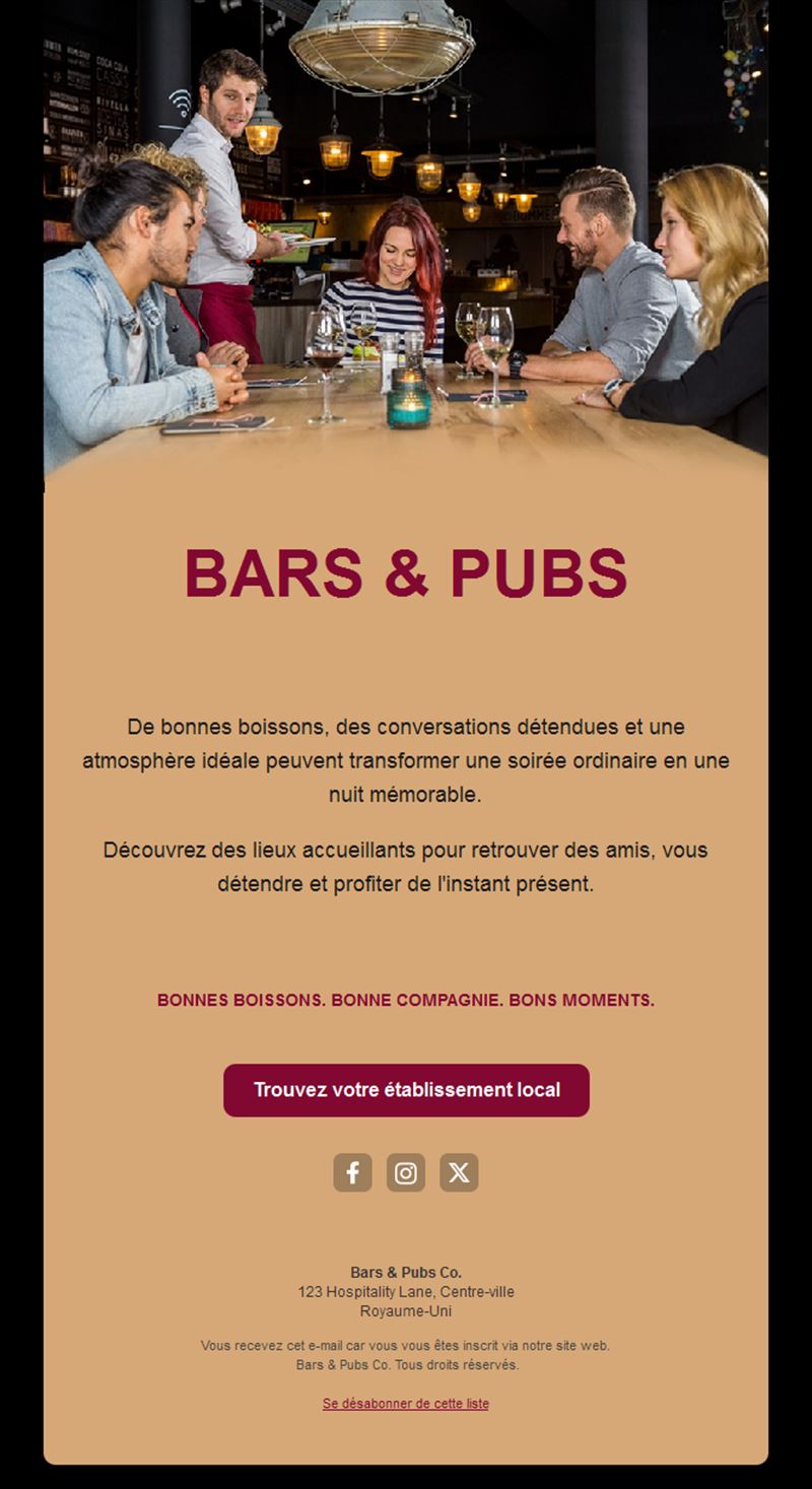 Fun Bar Email Templates