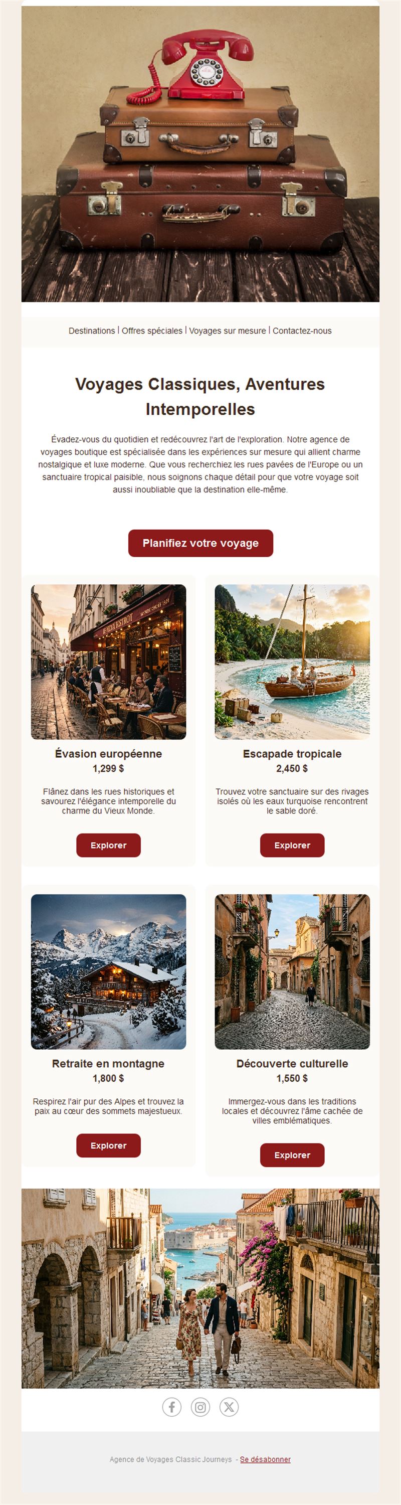 Travel Newsletter Emails