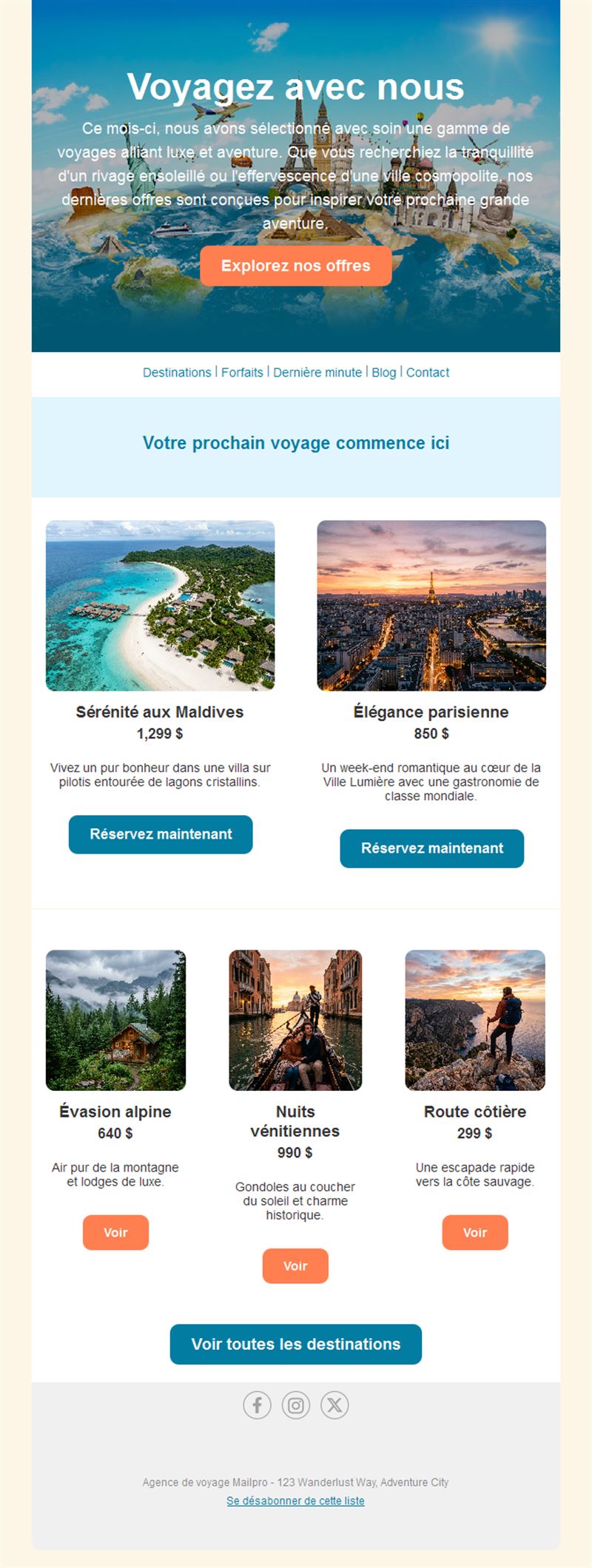 Travel Deals Email Alerts