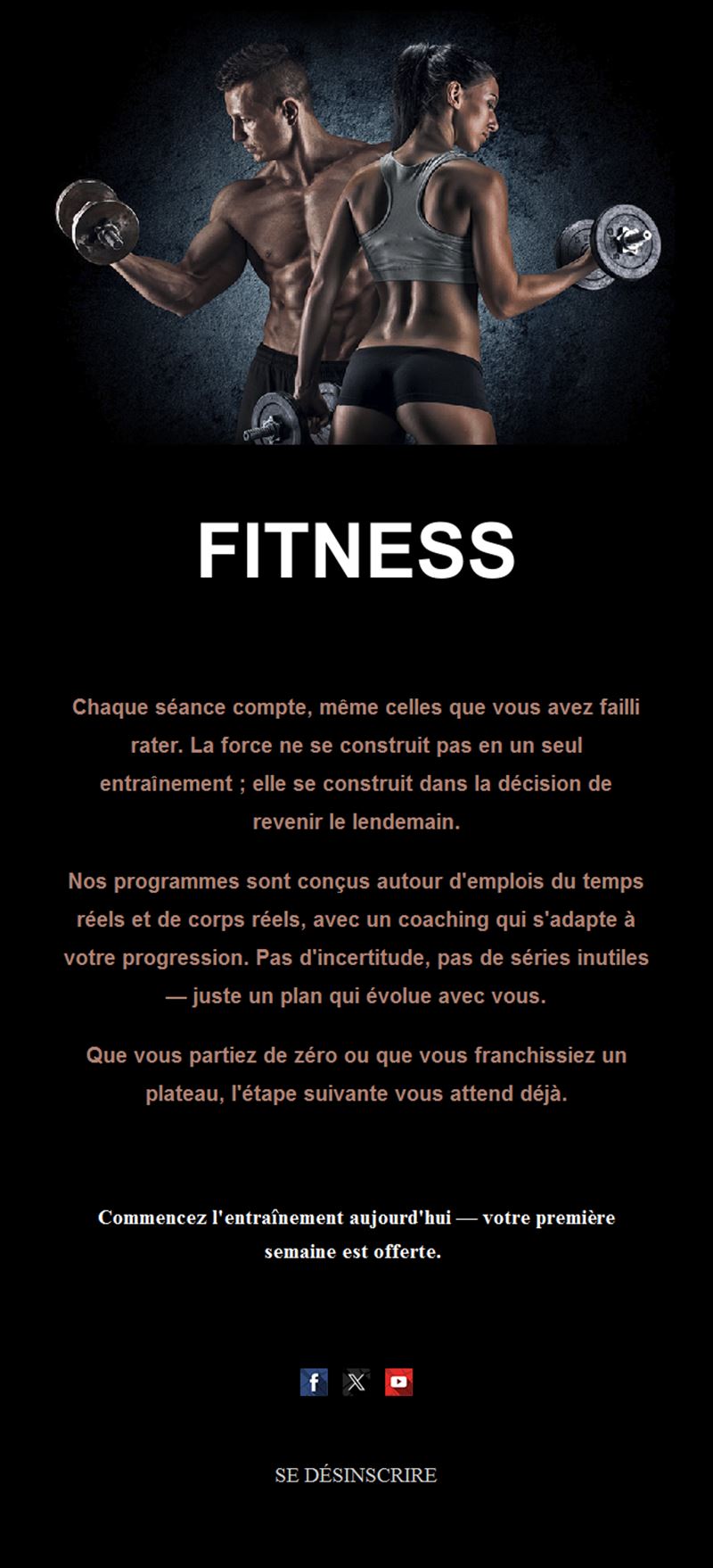 Exercise Email Updates