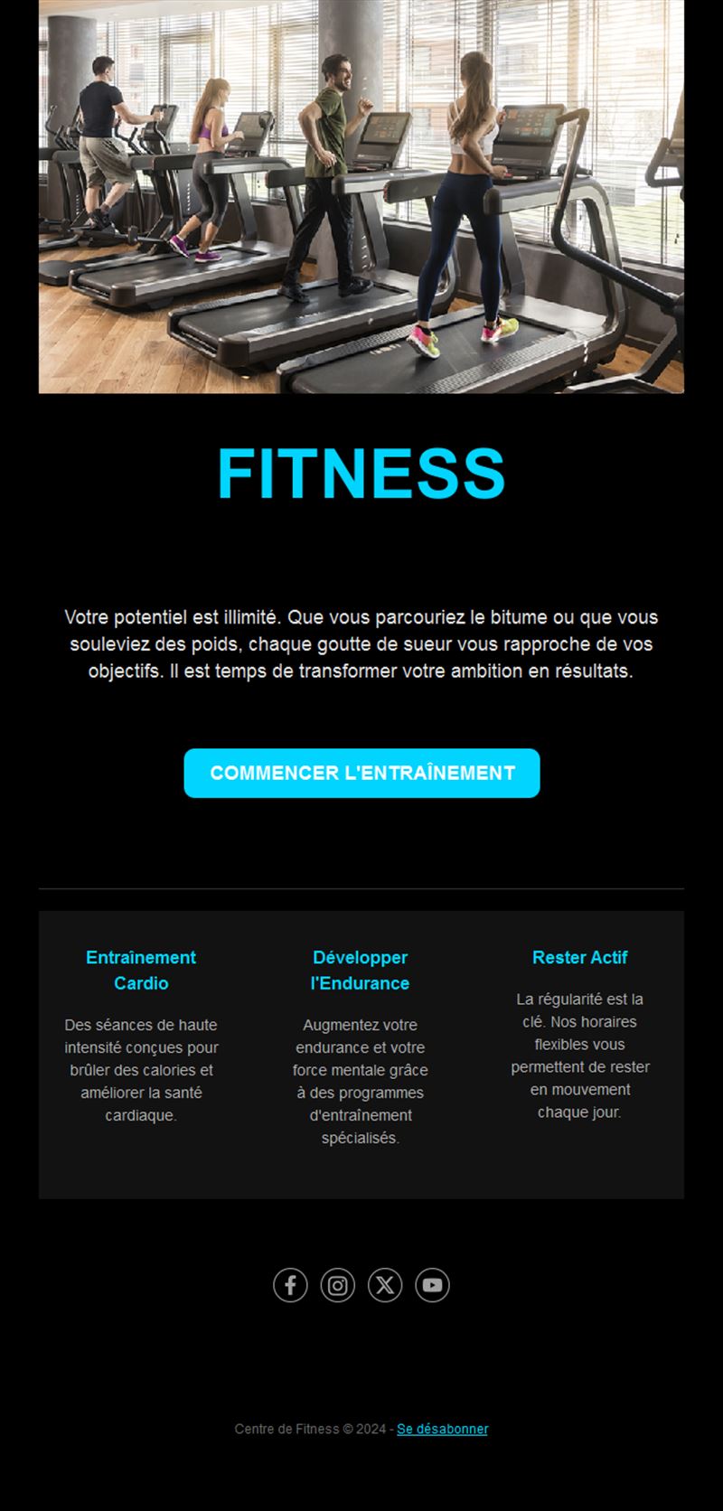 Fitness Newsletter Emails