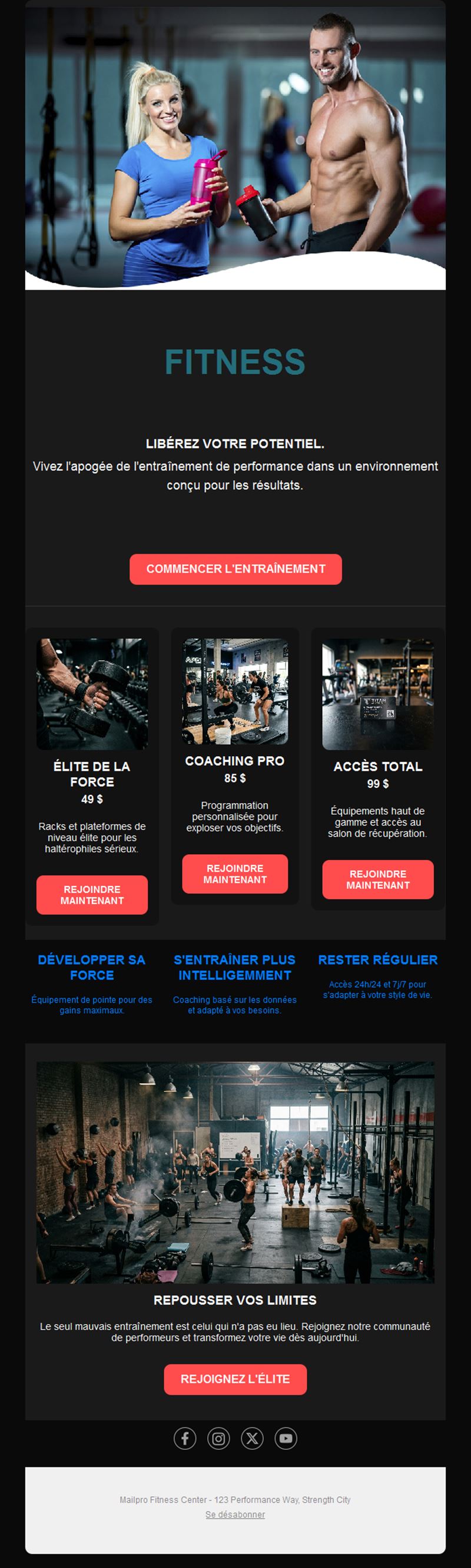 Workout Inspiration Emails