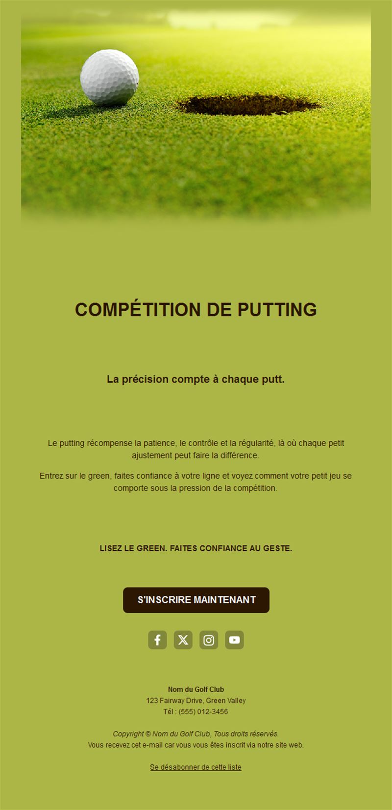 Golf Score Update Emails