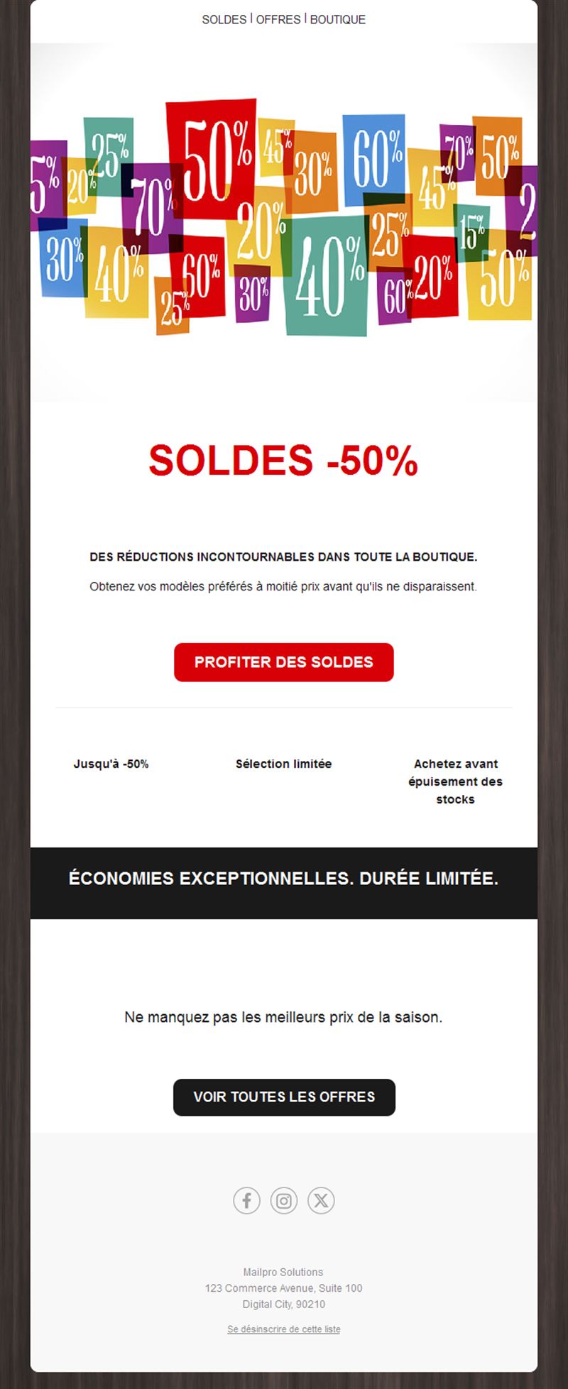 Discount Email Alerts