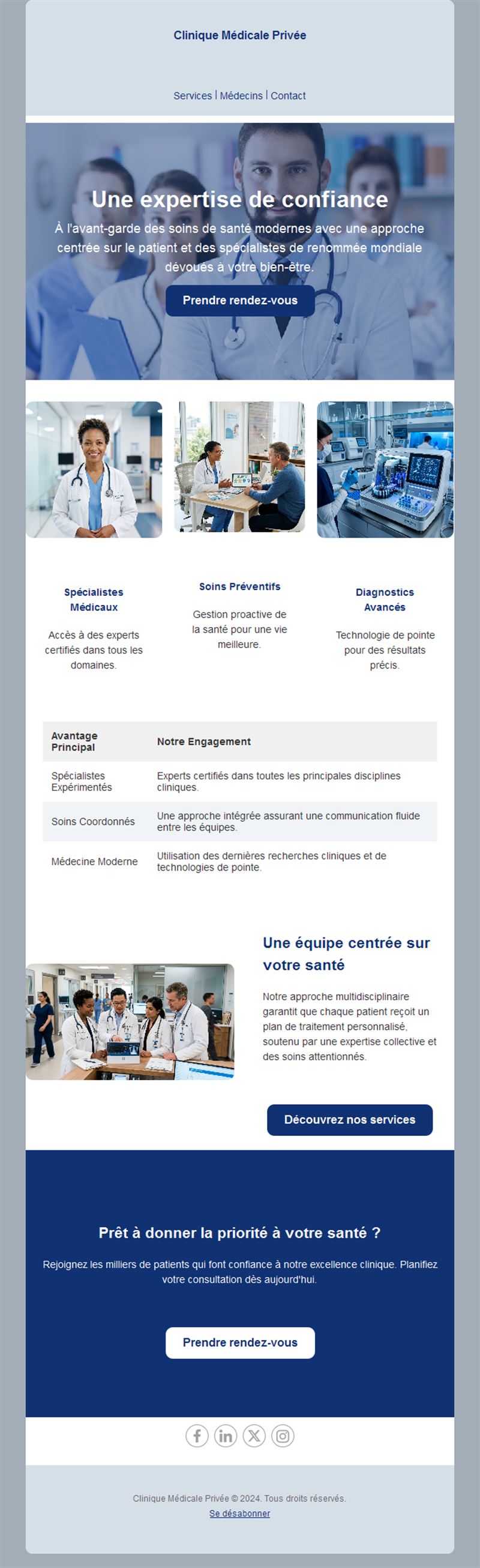 Medical Reminder Email Layouts