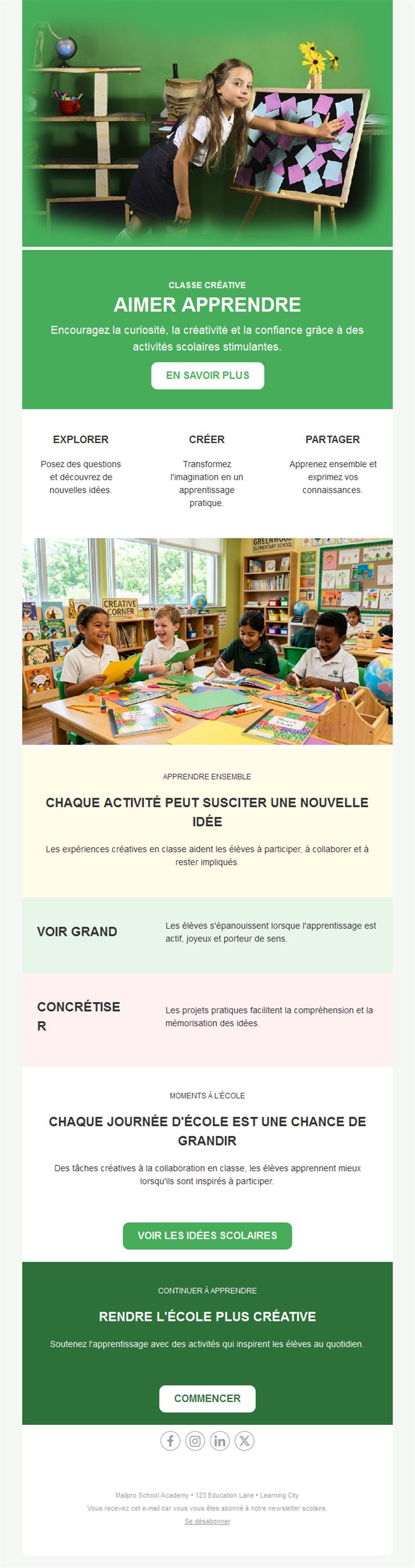 Educational Email Updates
