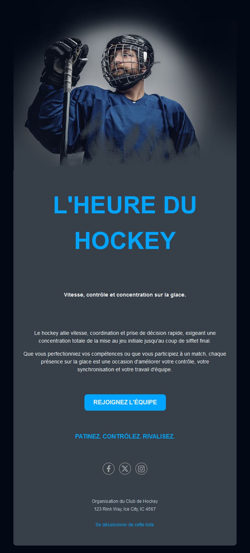 Hockey Game Email Alerts