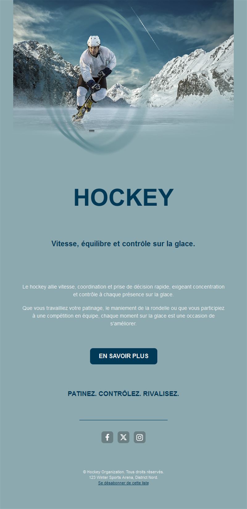 Hockey Game Alert Emails