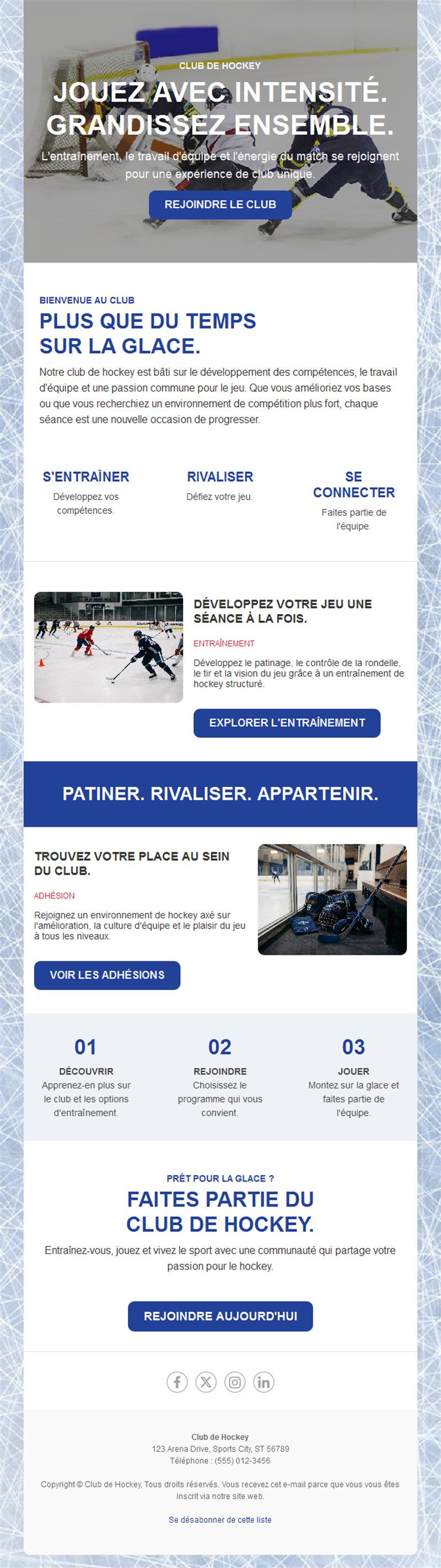 Ice Rink Email News
