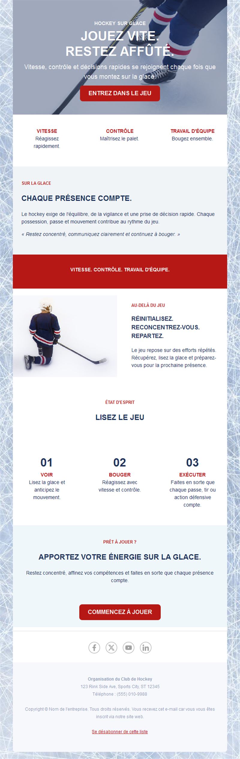 Hockey Update Emails