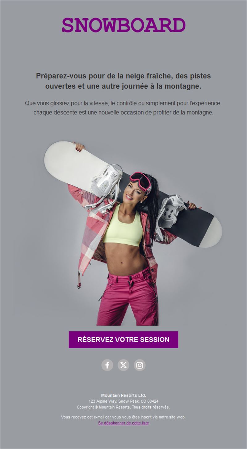 Winter Sports Template
