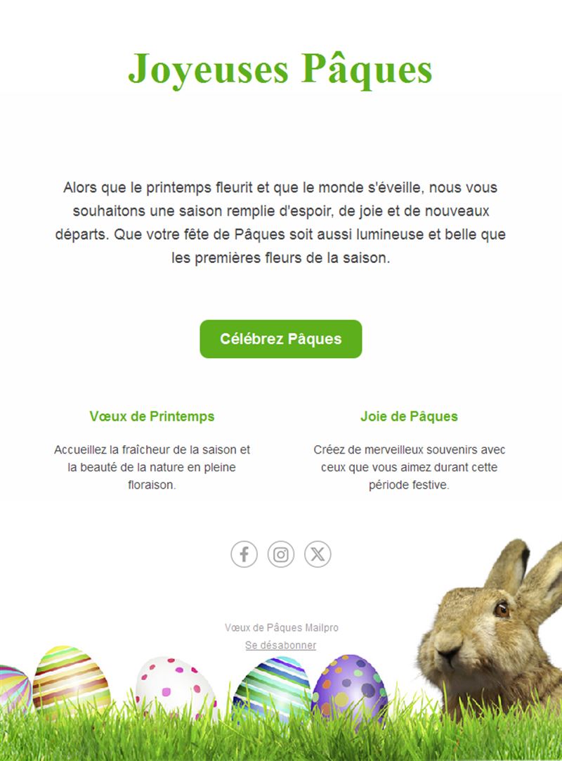 Festive Easter Emails