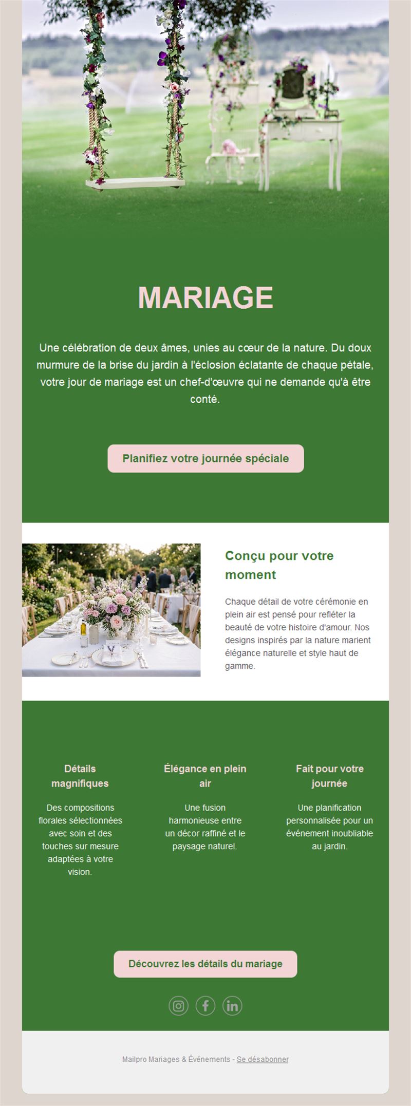 Wedding Celebration Emails