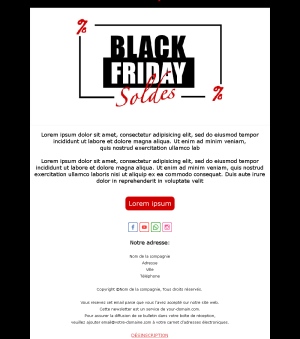 Modèle Promotion Black Friday