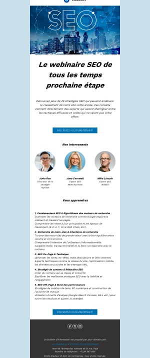 Modèle d’email d’invitation à un événement