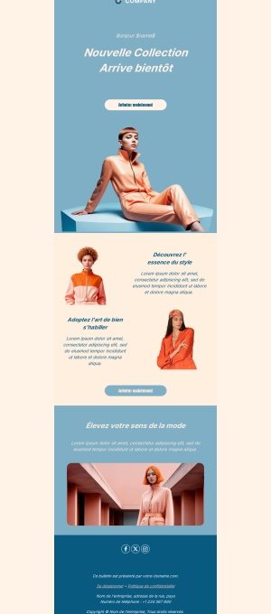 Modèles d’email Mode