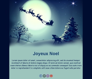 Modèles d’e-mails de Noël