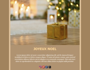 Modèles Noël élégants