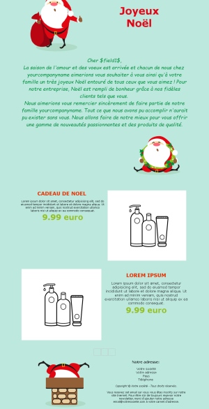 Modèles Email Noël