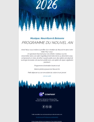 Campagne Nouvel An Email