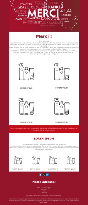 Templates Email Merci Fidélité