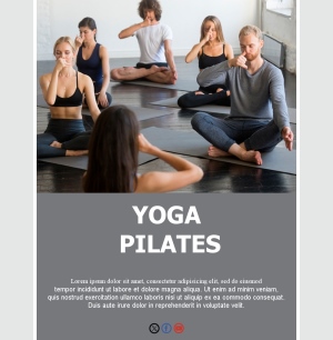 Templates Email Yoga Pilates