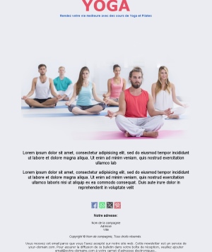 Template Email Cours Stages