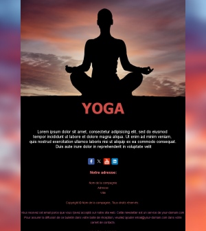 Template Email Programme Yoga