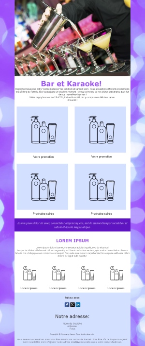 Modèles Email Bars & Pubs