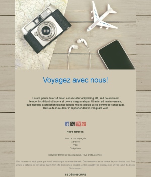 Template Email Agence Voyage Inspiration
