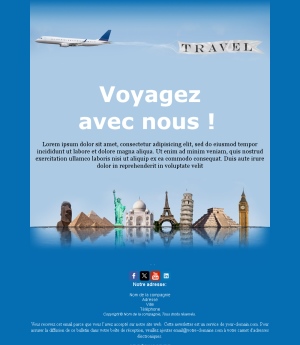 Template Email Campagne Voyage