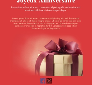 Email Anniversaire Offres Spéciales