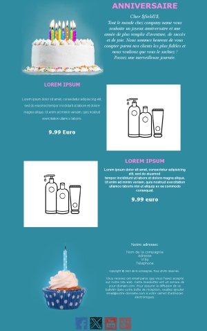 Email Anniversaire Entreprise