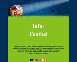 Modèles Email Football