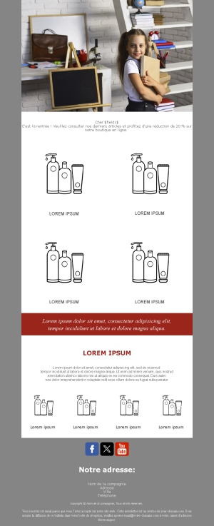 Modèle Email Communications de Classe