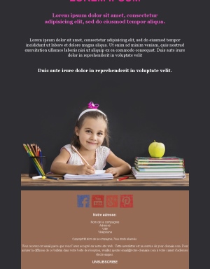 Modèles Email École