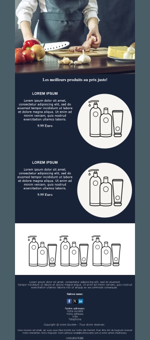 Newsletter Restaurant Email