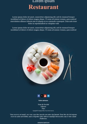 Promos Email Restaurant