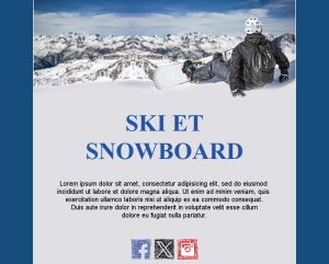 Modèle Hiver Ski 2026