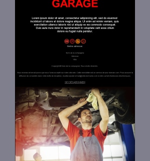 Garage Campaign Email