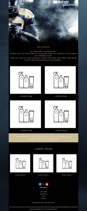 Email Équipe Football US