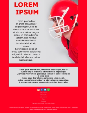 Offre Équipement Football